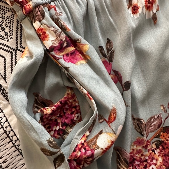 NWOT- Off the shoulder Flowered Dress - Picture 10 of 11